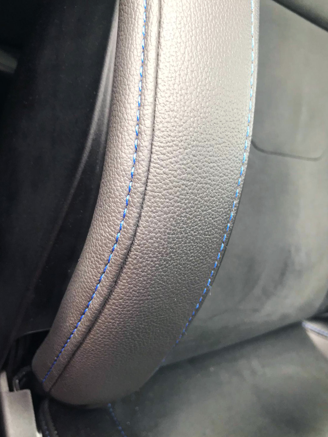 Car+seat+repair+stitching+detail+after+cigarette+burn