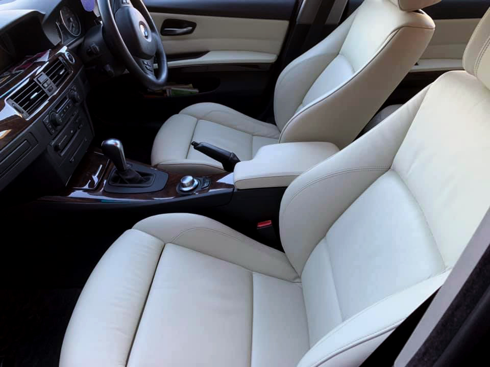 White+leather+car+interior+and+upholstery